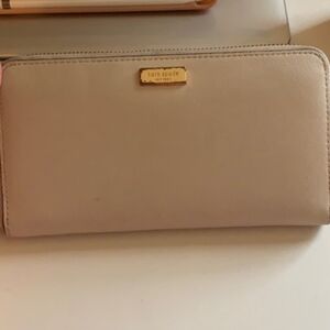 Kate Spade Cream Full Zip Wallet